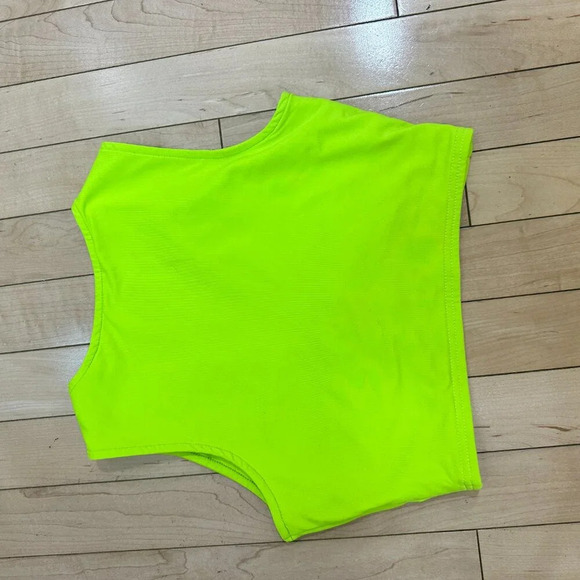 AEVZIV Sexy Crop Tops Sleeveless Deep V Neck Workout Tops Plunge Ring - small - Picture 5 of 6